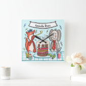 Persoonlijke wandklok voor kinderen (Huis)