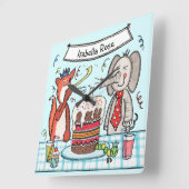 Persoonlijke wandklok voor kinderen (Hoek)