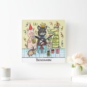 Persoonlijke wandklok voor kinderen (Huis)