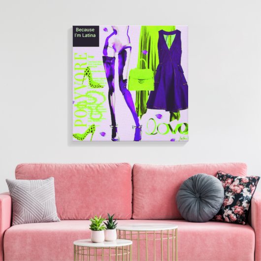 Persoonlijke wandkunst: liefdesgeschenk canvas afdruk (Insitu (Woonkamer))