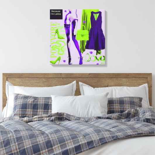 Persoonlijke wandkunst: liefdesgeschenk canvas afdruk (Insitu (Slaapkamer))