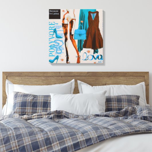 Persoonlijke wandkunst: liefdesgeschenk canvas afdruk (Insitu (Slaapkamer))