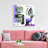 Persoonlijke wandkunst: liefdesgeschenk canvas afdruk (Insitu (Woonkamer))