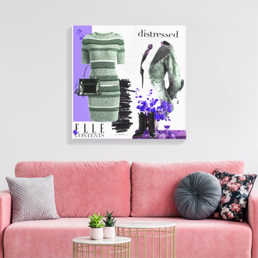 Persoonlijke wandkunst: liefdesgeschenk canvas afdruk (Insitu (Woonkamer))