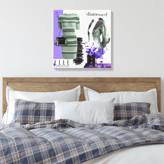 Persoonlijke wandkunst: liefdesgeschenk canvas afdruk (Insitu (Slaapkamer))