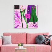 Persoonlijke wandkunst: liefdesgeschenk canvas afdruk (Insitu (Woonkamer))