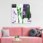 Persoonlijke wandkunst: liefdesgeschenk canvas afdruk (Insitu (Woonkamer))