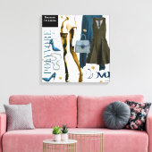 Persoonlijke wandkunst: liefdesgeschenk canvas afdruk (Insitu (Woonkamer))