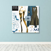 Persoonlijke wandkunst: liefdesgeschenk canvas afdruk (Insitu (Houten vloer))
