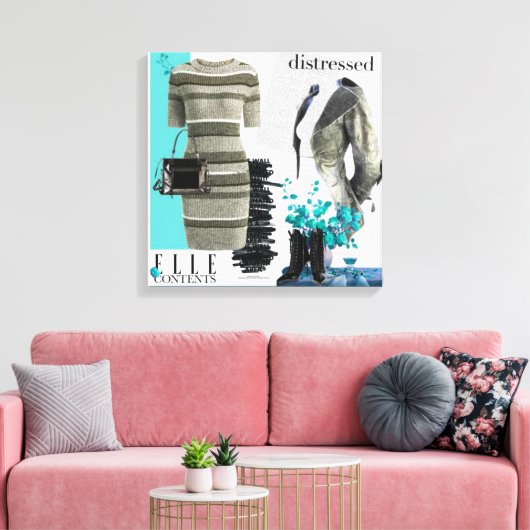 Persoonlijke wandkunst: liefdesgeschenk canvas afdruk (Insitu (Woonkamer))