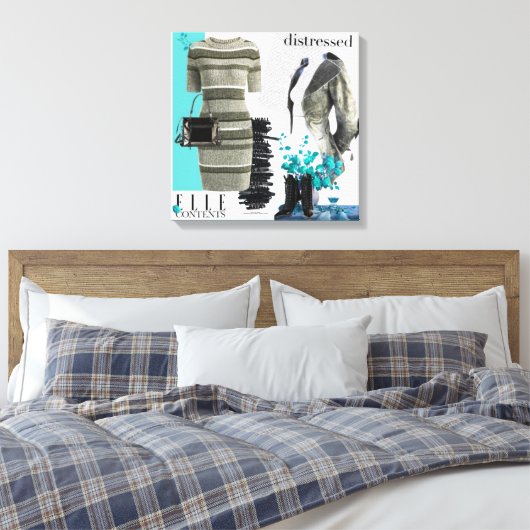 Persoonlijke wandkunst: liefdesgeschenk canvas afdruk (Insitu (Slaapkamer))