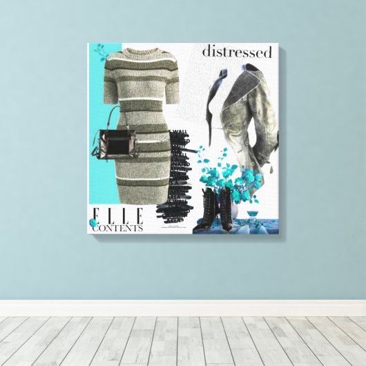 Persoonlijke wandkunst: liefdesgeschenk canvas afdruk (Insitu (Houten vloer))