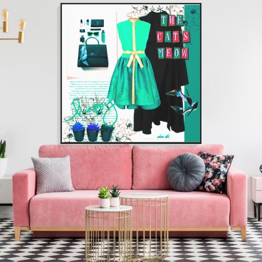 Persoonlijke wandkunst: liefdesgeschenk canvas afdruk (Insitu (Woonkamer))