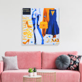 Persoonlijke wandkunst: liefdesgeschenk canvas afdruk (Insitu (Woonkamer))