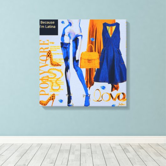 Persoonlijke wandkunst: liefdesgeschenk canvas afdruk (Insitu (Houten vloer))