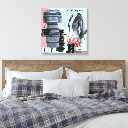 Persoonlijke wandkunst: liefdesgeschenk canvas afdruk (Insitu (Slaapkamer))