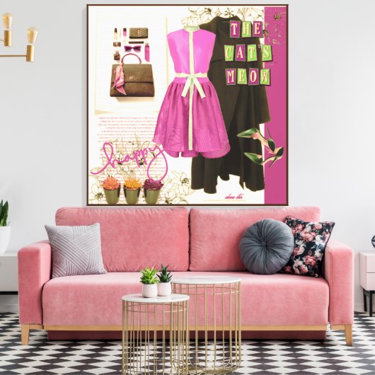 Persoonlijke wandkunst: liefdesgeschenk canvas afdruk (Insitu (Woonkamer))