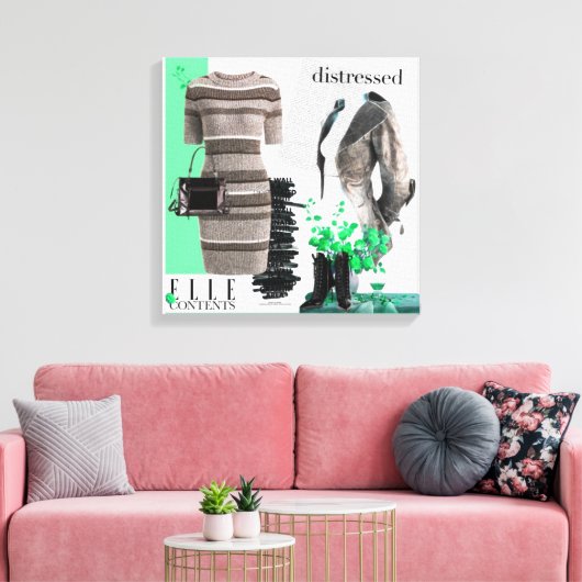 Persoonlijke wandkunst: liefdesgeschenk canvas afdruk (Insitu (Woonkamer))