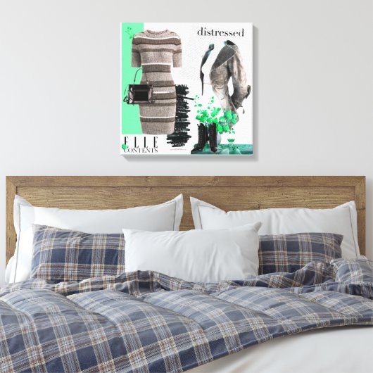 Persoonlijke wandkunst: liefdesgeschenk canvas afdruk (Insitu (Slaapkamer))