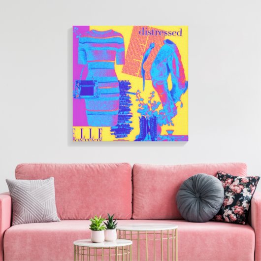 Persoonlijke wandkunst: liefdesgeschenk canvas afdruk (Insitu (Woonkamer))
