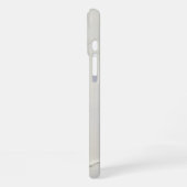 Persoonlijke warme bruine veer monogram  iPhone hoesje (Linkerkant)
