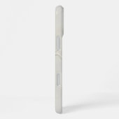 Persoonlijke warme bruine veer monogram  iPhone hoesje (Rechterkant)