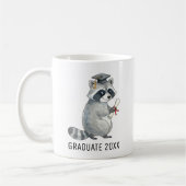 Persoonlijke Wasbeer Afstudeercadeau Koffiemok (Links)