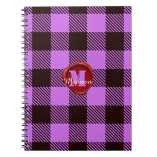 Persoonlijke waszegel monogram naam orchidee tarta notitieboek