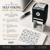 Persoonlijke waszegel zelfinkende stempel