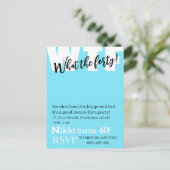 Persoonlijke Wat de veertig 40e grappige verjaarda Briefkaart (Staand voorkant)