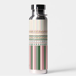 Persoonlijke waterfles met bloemenprint en naam