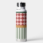 Persoonlijke waterfles met naam en patroon (Rechts)