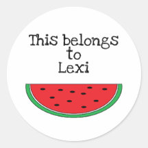 Persoonlijke "Watermeloen" Stickers