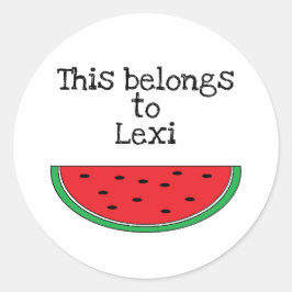 Persoonlijke "Watermeloen" Stickers