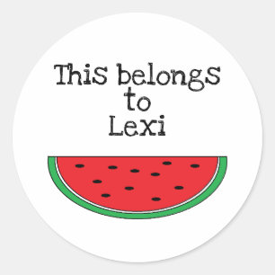Persoonlijke "Watermeloen" Stickers