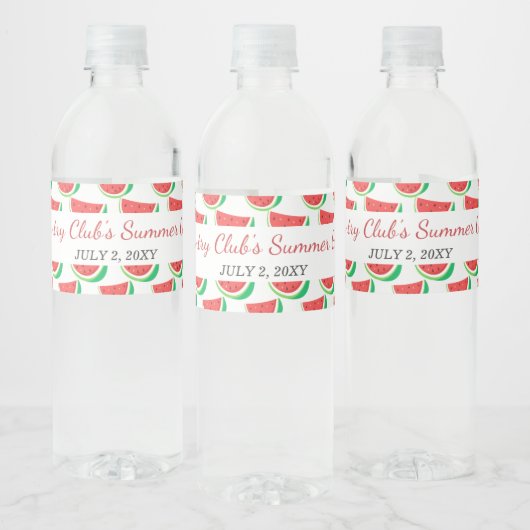 Persoonlijke Watermelonpatroonpartij Waterfles Etiket (Flessen)
