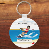Persoonlijke waterskier sleutelhanger (Voorkant)