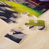 Persoonlijke Waterval Cottage Retreat Legpuzzel (Zijkant)