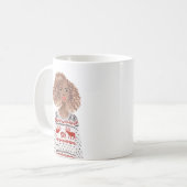 Persoonlijke Waterverf Afbeelding Kerstmis Mok (Voorkant links)