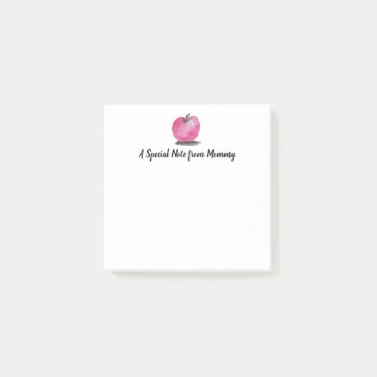 Persoonlijke waterverf appel Een speciale notitie Post-it® Notes (Voorkant)
