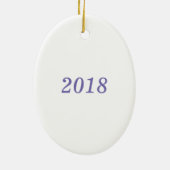 Persoonlijke Waterverf Ballerina Silhouette Keramisch Ornament (Achterkant)