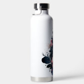 Persoonlijke waterverf bloemen waterfles (Rechts)