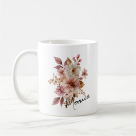 Persoonlijke waterverf bloemenmok koffiemok