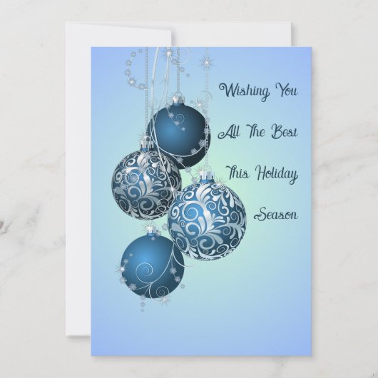 Persoonlijke Waterverf Boom Plat Kerstkaart (Voorkant)