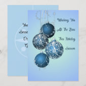 Persoonlijke Waterverf Boom Plat Kerstkaart (Voorkant / Achterkant)