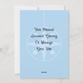 Persoonlijke Waterverf Boom Plat Kerstkaart (Achterkant)