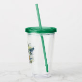 Persoonlijke waterverf bos scène acryl drinkbeker (Links)