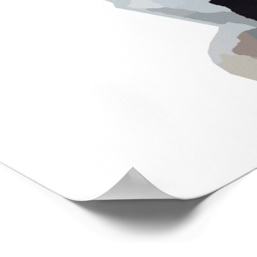 Persoonlijke Waterverf Boston Terrier Dog Poster (Hoek)