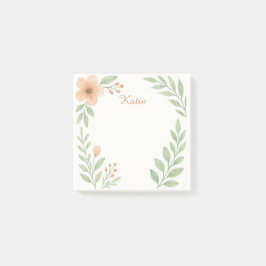 Persoonlijke waterverf botanische plaknotities post-it® notes