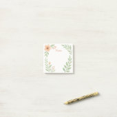 Persoonlijke waterverf botanische plaknotities post-it® notes (Op bureau)